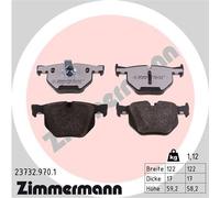 ZIMMERMANN 23732.970.1 Kit de plaquettes de frein, frein à disque pour BMW,BMW (