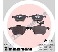 ZIMMERMANN 23801.200.1 Kit de plaquettes de frein, frein à disque pour AUDI,SEAT