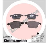 ZIMMERMANN 23912.185.1 Kit de plaquettes de frein, frein à disque pour FORD,MAZD