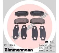 ZIMMERMANN 23921.200.1 Kit de plaquettes de frein, frein à disque pour CITROËN,F