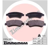ZIMMERMANN 23954.190.1 Kit de plaquettes de frein, frein à disque pour CITROËN,D