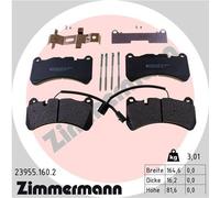 ZIMMERMANN 23955.160.2 Kit de plaquettes de frein, frein à disque pour ALFA ROME