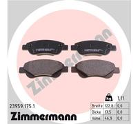 ZIMMERMANN 23959.175.1 Kit de plaquettes de frein, frein à disque pour CITROËN,P