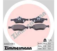 ZIMMERMANN 24022.178.1 Kit de plaquettes de frein, frein à disque pour TOYOTA