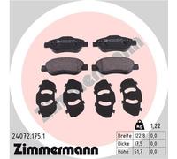 ZIMMERMANN 24072.175.1 Kit de plaquettes de frein, frein à disque pour FIAT