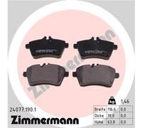 ZIMMERMANN 24077.190.1 Kit de plaquettes de frein, frein à disque pour MERCEDES-