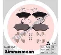 ZIMMERMANN 24133.185.2 Kit de plaquettes de frein, frein à disque pour CITROËN,P