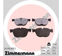ZIMMERMANN 24170.995.1 Kit de plaquettes de frein, frein à disque pour BMW