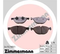 ZIMMERMANN 24172.900.1 Kit de plaquettes de frein, frein à disque pour BMW