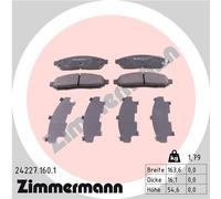 ZIMMERMANN 24227.160.1 Kit de plaquettes de frein, frein à disque pour NISSAN