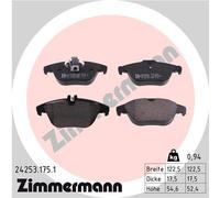 ZIMMERMANN 24253.175.1 Kit de plaquettes de frein, frein à disque pour MERCEDES-