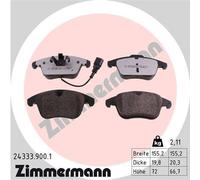 ZIMMERMANN 24333.900.1 Kit de plaquettes de frein, frein à disque pour AUDI,AUDI