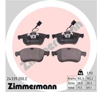 ZIMMERMANN 24339.200.2 Plaquettes de frein