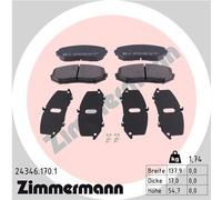 ZIMMERMANN 24346.170.1 Kit de plaquettes de frein, frein à disque pour SUZUKI