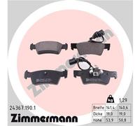 ZIMMERMANN 24367.190.1 Kit de plaquettes de frein, frein à disque pour VW