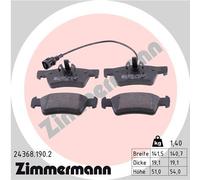 ZIMMERMANN 24368.190.2 Kit de plaquettes de frein, frein à disque pour VW