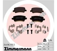 ZIMMERMANN 24496.170.2 Kit de plaquettes de frein, frein à disque pour FORD,LAND