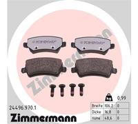 ZIMMERMANN 24496.970.1 Kit de plaquettes de frein, frein à disque pour FORD,LAND