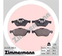 ZIMMERMANN Plaquettes de frein 24535.180.1 - Kit pour Renault Mégane II Break/Clio III