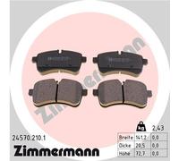ZIMMERMANN 24570.210.1 Kit de plaquettes de frein, frein à disque pour IVECO