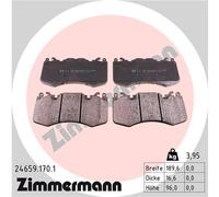 ZIMMERMANN 24659.170.1 Kit de plaquettes de frein, frein à disque pour LAND ROVE