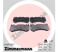 ZIMMERMANN 24681.166.1 Kit de plaquettes de frein, frein à disque pour MERCEDES-