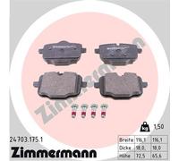 ZIMMERMANN 24703.175.1 Kit de plaquettes de frein, frein à disque pour ALPINA,BM