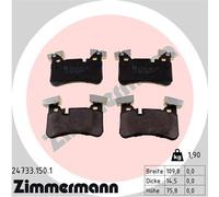 ZIMMERMANN 24733.150.1 Kit de plaquettes de frein, frein à disque pour MERCEDES-