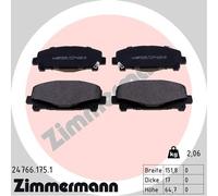 ZIMMERMANN Plaquettes de frein 24766.175.1 – Otto Zimmermann GmbH