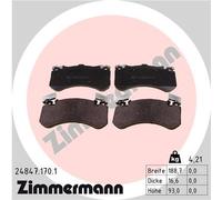 ZIMMERMANN 24847.170.1 Kit de plaquettes de frein, frein à disque pour AUDI