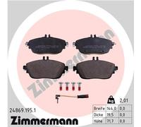 ZIMMERMANN 24869.195.1 Kit de plaquettes de frein, frein à disque pour INFINITI,