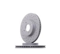 2 x ZIMMERMANN 250.1362.52 Disque de frein pour FORD