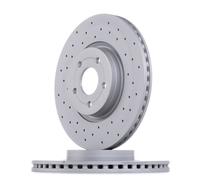 2x Disque de frein ZIMMERMANN 250.1372.52 convient pour FORD