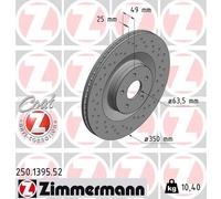 ZIMMERMANN 250.1395.52 Disque de frein pour FORD