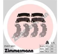 Zimmermann Plaquettes de frein 25007.168.1 pour Porsche Macan Panamera