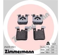 ZIMMERMANN 25029.170.1 Kit de plaquettes de frein, frein à disque pour BMW
