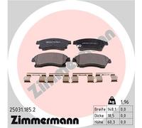 ZIMMERMANN 25031.185.2 Kit de plaquettes de frein, frein à disque pour BUICK (SG