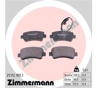 ZIMMERMANN 25112.180.1 Kit de plaquettes de frein, frein à disque pour NISSAN,OP