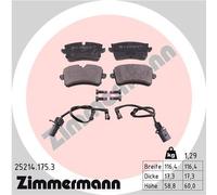 ZIMMERMANN 25214.175.3 Kit de plaquettes de frein, frein à disque pour AUDI