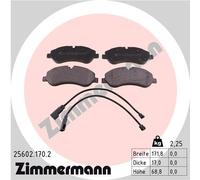 ZIMMERMANN 25602.170.2 Kit de plaquettes de frein, frein à disque pour FORD