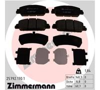 ZIMMERMANN 25792.170.1 Kit de plaquettes de frein, frein à disque pour HONDA,HON