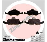 ZIMMERMANN 25829.165.1 Kit de plaquettes de frein, frein à disque pour AUDI