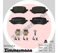 ZIMMERMANN 26273.145.2 Kit de plaquettes de frein, frein à disque pour FORD,FORD