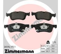 ZIMMERMANN 26594.175.1 Kit de plaquettes de frein, frein à disque pour MERCEDES-
