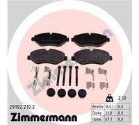 ZIMMERMANN 29192.210.2 Kit de plaquettes de frein, frein à disque pour MERCEDES-