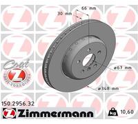 ZIMMERMANN 2X Disque De Frein Avant Ø348 Ventilé Pour BMW X3 G01 XDRIVE30D