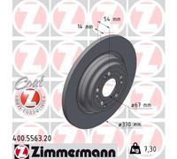 ZIMMERMANN 2x Disques Frein Arrière Plein Recouvert pour Mercedes Gle W167 C167