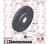 ZIMMERMANN 320.3824.55 Disque de frein pour KIA