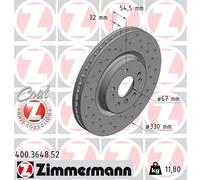 ZIMMERMANN 400.3648.52 Disque de frein pour MERCEDES-BENZ