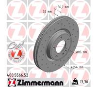 ZIMMERMANN 400.5566.52 Disque de frein pour MERCEDES-BENZ